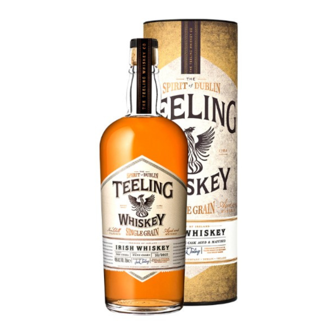 Teeling irish whiskey single grain 700ml gift tube lulu lane nz