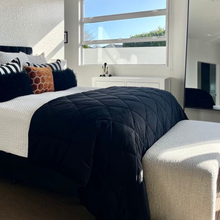 Load image into Gallery viewer, Black Velvet Comforter Blankets