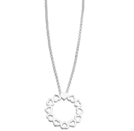 Love Goes Round Circle Necklace
