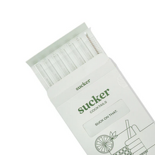 Load image into Gallery viewer, Cocktail Glass Drinking Straws - Transparent