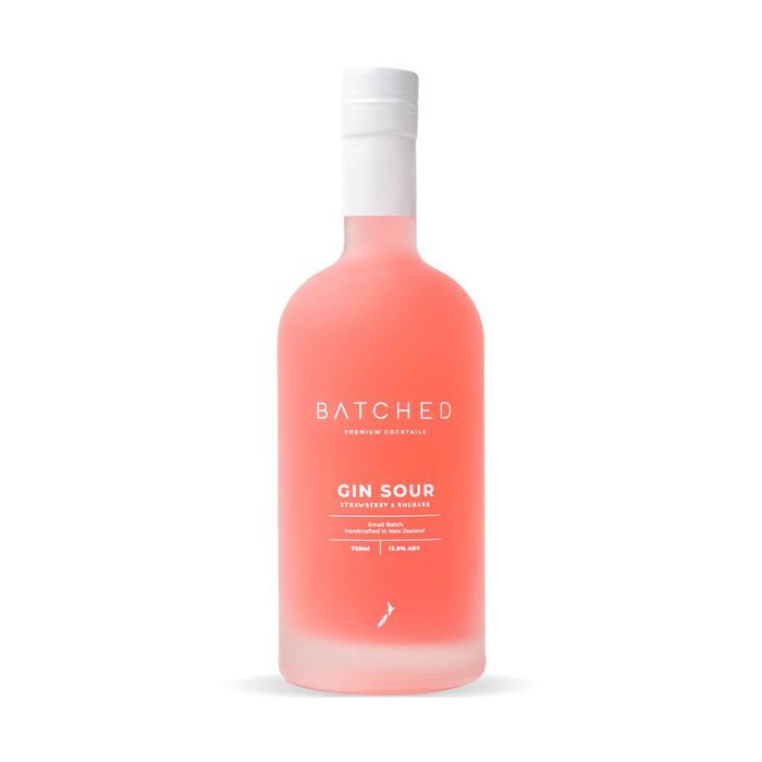 Batched Gin Sour - Strawberry & Rhubarb 725ml