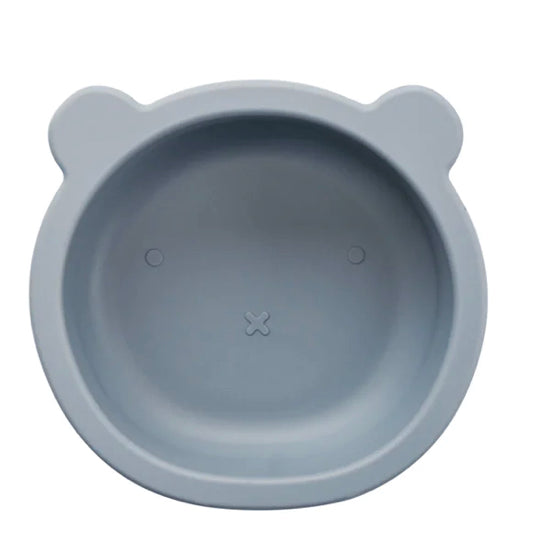 Silicone Suction Bear Bowl | Steel