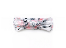 Load image into Gallery viewer, Baby Stretchy Swaddle &amp; Headband Set | Watercolour Blossom
