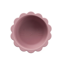 Load image into Gallery viewer, Silicone Suction Lion Bowl | Dusty Pink
