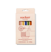 Load image into Gallery viewer, Cocktail Glass Drinking Straws - Multi-colour
