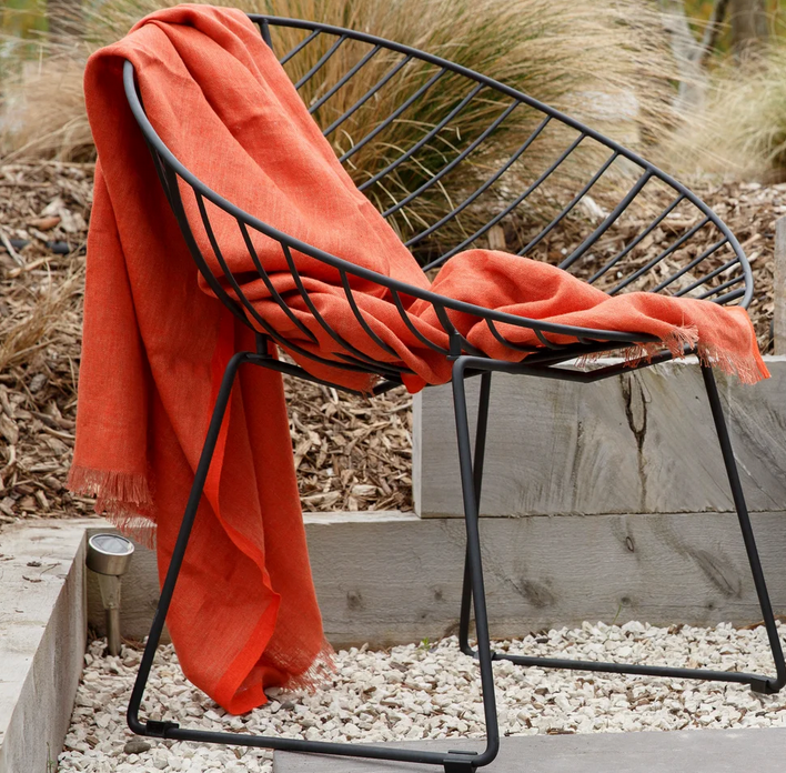 Linen Throw // Terracotta
