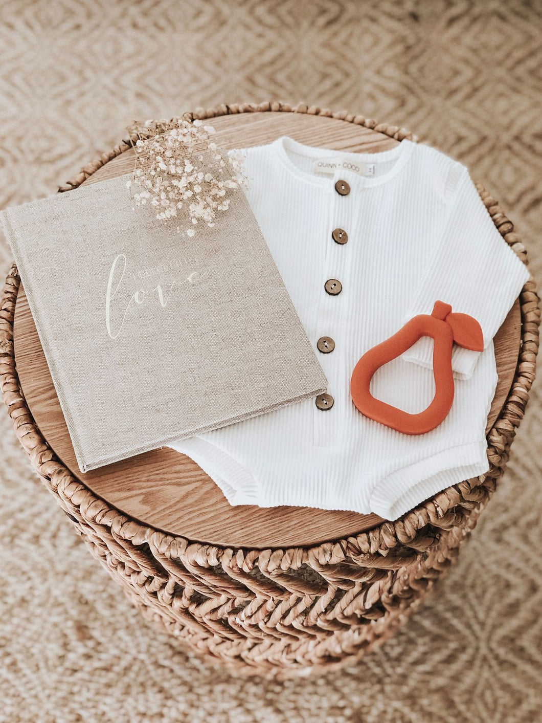 Pear Silicone Teether - Terracotta